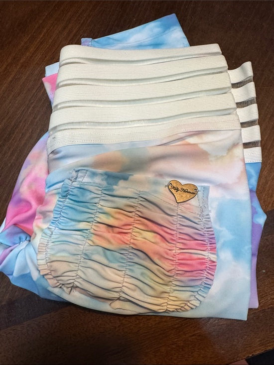 Cute Booty Lounge Pants - Cute Booty Lounge Pastel Rainbow Tie-Dye Leggings with Ruched Pocket